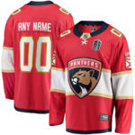 Florida Panthers 2024 Stanley Cup Final Home Breakaway Custom Name Jersey - Red