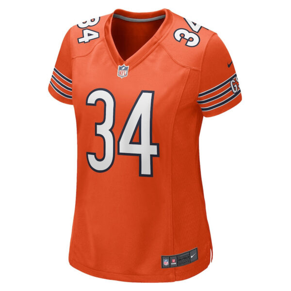 Walter Payton 34 Chicago Bears Women Retired Jersey - Orange
