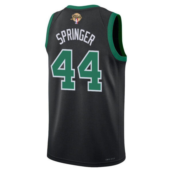 Jaden Springer 44 Boston Celtics 2024 FINALS PATCH Swingman Jersey - Statement Edition - Black