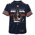 D.J. Moore 2 Signed Chicago Bears Game YOUTH Jersey - Navy