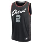 Cade Cunningham Detroit Pistons Fanatics Fast Break Jersey - Black - City Edition