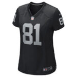 Tim Brown 81 Las Vegas Raiders Women Game Retired Jersey - Black