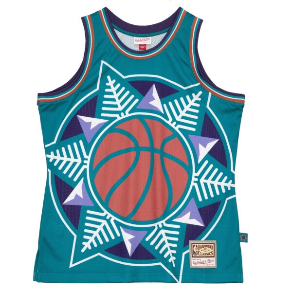 Utah Jazz Mitchell & Ness Hardwood Classics Blown Out Fashion Jersey - Turquoise