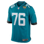Ezra Cleveland 76 Jacksonville Jaguars Game Men Jersey - Teal