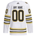 Boston Bruins 100th Anniversary Primegreen Custom Men Jersey - White