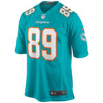 Nat Moore 89 Miami Dolphins Men Game Retired Jersey - Aqua