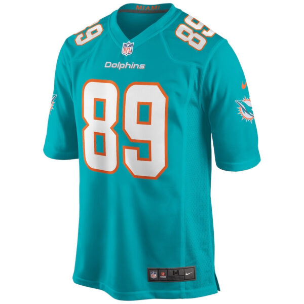 Nat Moore 89 Miami Dolphins Men Game Retired Jersey - Aqua