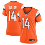 Courtland Sutton 14 Denver Broncos Women Game Jersey - Orange