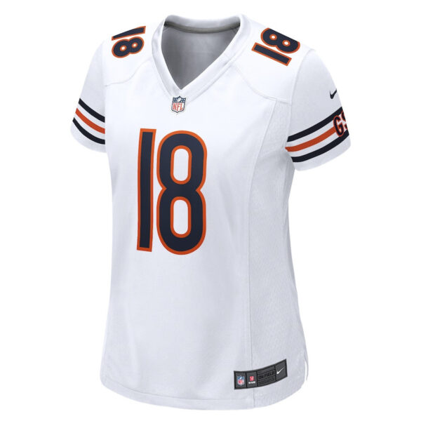 Caleb Williams 18 Chicago Bears 2024 NFL Draft Game Player Jersey - White