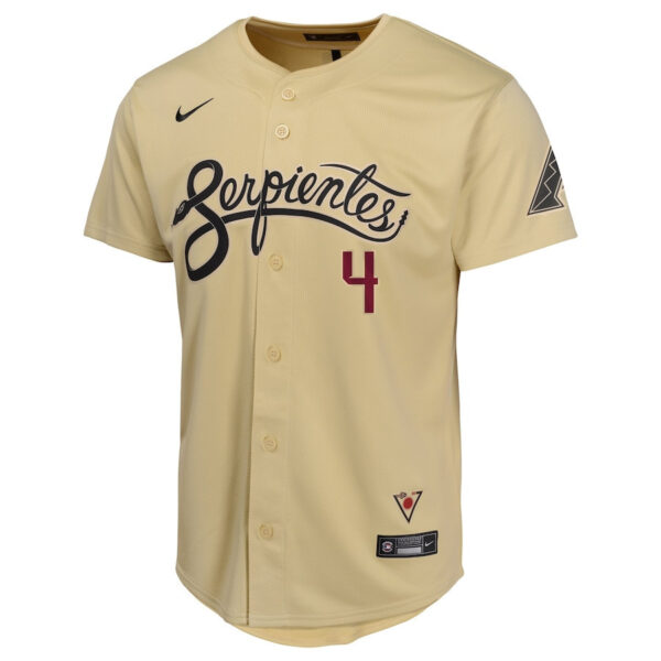 Ketel Marte 4 Arizona Diamondbacks City Connect Limited YOUTH Jersey - Sand