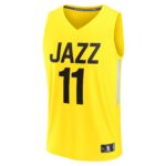 Mike Conley Utah Jazz Fanatics Fast Break Replica Jersey - Icon Edition - Yellow