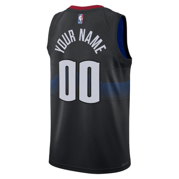 Denver Nuggets 2023/24 City Edition Swingman Custom Jersey - Black