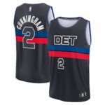 Cade Cunningham Detroit Pistons Fanatics Fast Break Replica Player Jersey - Statement Edition - Black