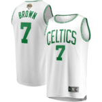 Jaylen Brown 7 Boston Celtics 2024 NBA Finals Fast Break Jersey - Association Edition - White