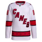 Carolina Hurricanes adidas  Away  Primegreen Authentic Custom Jersey - White