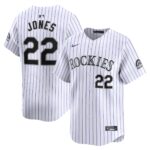Nolan Jones Colorado Rockies  Home Limited Player Jersey - White
