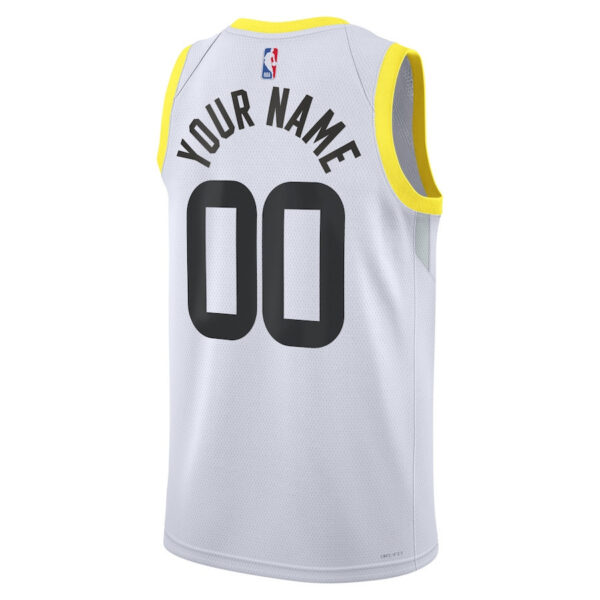 Utah Jazz 2023/24 Association Swingman Custom Men Jersey - White