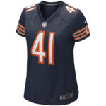 Brian Piccolo 41 Chicago Bears Women Game Retired Jersey - Navy