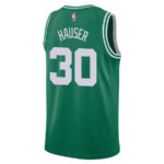 Sam Hauser 30 Boston Celtics 2024 FINALS CHAMPIONS Jersey - Icon Edition - Kelly Green