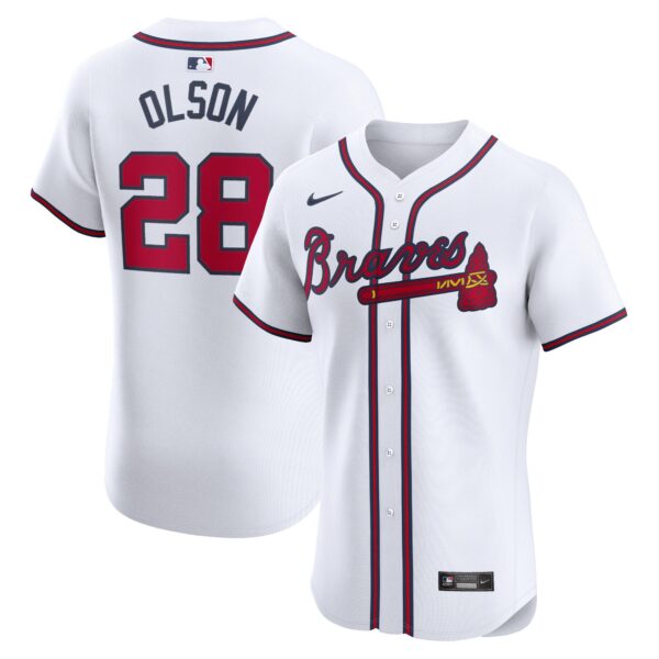 Matt Olson Atlanta Braves  Home Elite Player Jersey - White