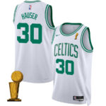 Sam Hauser 30 Boston Celtics 2024 FINALS CHAMPIONS Swingman Jersey - Association Edition - White