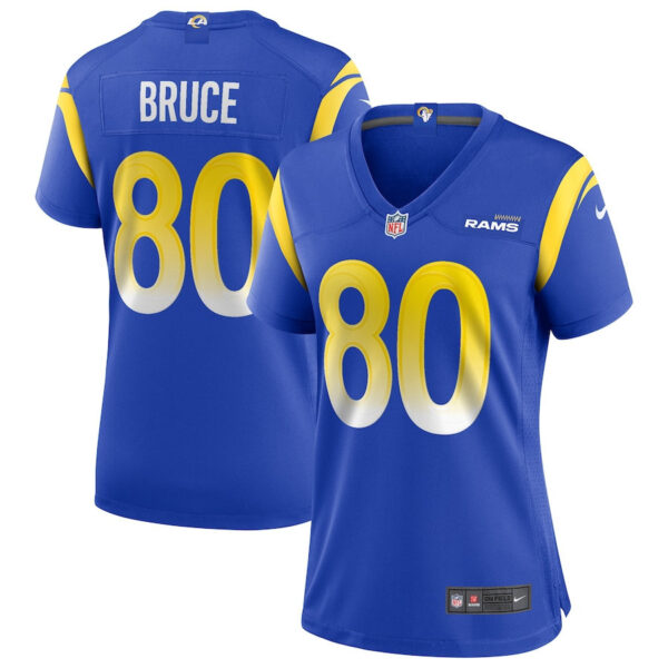 Isaac Bruce 80 Los Angeles Rams Women Game Retired Jersey - Royal