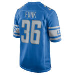 Jake Funk 36 Detroit Lions Game Men Jersey - Blue
