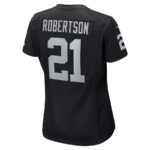 Amik Robertson 21 Las Vegas Raiders Women Team Game Jersey - Black