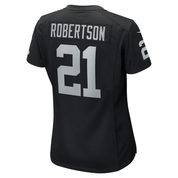 Amik Robertson 21 Las Vegas Raiders Women Team Game Jersey - Black