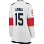 Anton Lundell 15 Florida Panthers 2024 STANLEY CUP Final Women's Away Breakaway Jersey - White