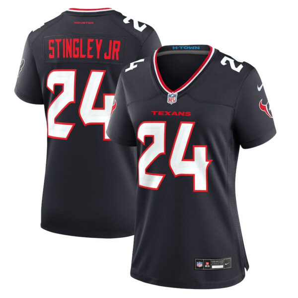 Derek Stingley Jr. 24 Houston Texans Women Game Jersey - Navy