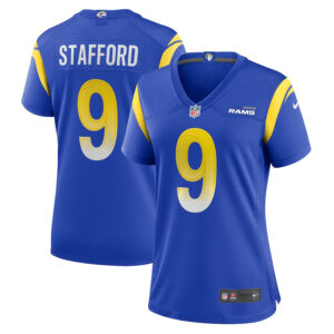 Matthew Stafford 9 Los Angeles Rams Women Game Jersey - Royal