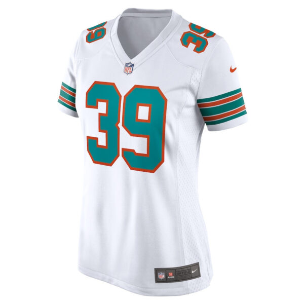 Larry Csonka 39 Miami Dolphins Women Retired Jersey - White