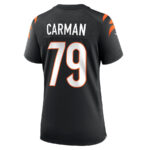 Jackson Carman 79 Cincinnati Bengals Women Game Jersey - Black