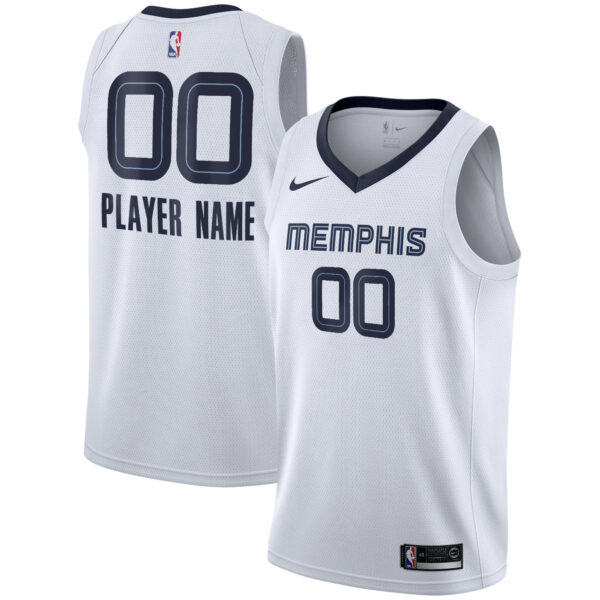 Memphis Grizzlies 2020/21 Swingman Custom Jersey - Association Edition - White