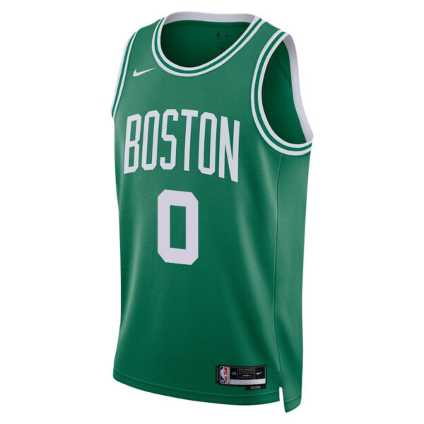 Jayson Tatum 0 Boston Celtics 2024 FINALS PATCH Icon Edition Jersey - Kelly Green