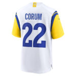 Blake Corum 22 Los Angeles Rams Game Men Jersey - White