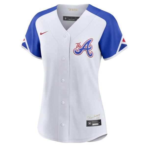 Ronald Acuu00c3u00b1a Jr. Atlanta Braves  Women's City Connect Replica Player Jersey - White