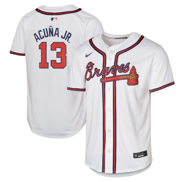 Ronald Acuu00c3u00b1a Jr. Atlanta Braves  Youth Home Limited Player Jersey - White