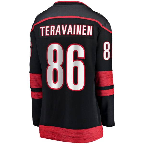 Teuvo Teravainen Carolina Hurricanes Fanatics Women's Home Breakaway Player Jersey - Black