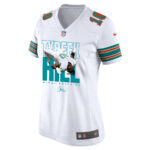 Tyreek Hill 10 Signed Miami Dolphins Cheetah Alternate Game Women Jersey - White V2