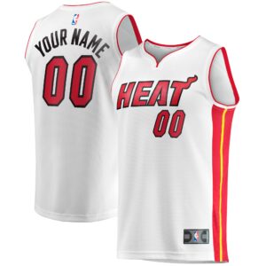 Miami Heat Fanatics Fast Break Custom Replica Jersey - Association Edition - White