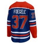 Warren Foegele Edmonton Oilers Fanatics Home Breakaway Jersey - Royal