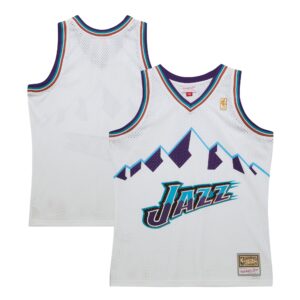 Utah Jazz Mitchell & Ness 1996-97 Hardwood Classics Swingman Jersey - White