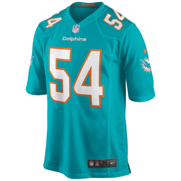 Zach Thomas 54 Miami Dolphins Men Game Retired Jersey - Aqua