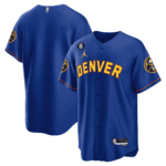 Denver Nuggets Baseball Men Jersey - Blue
