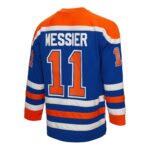 Mark Messier Edmonton Oilers Mitchell & Ness Alternate Captain Patch 1986/87 Blue Line Player Jersey - Royal