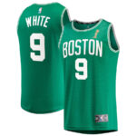 Derrick White 9 Boston Celtics 2024 FINALS CHAMPIONS Jersey - Kelly Green - Icon Edition