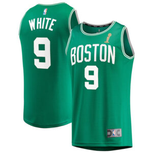 Derrick White 9 Boston Celtics 2024 FINALS CHAMPIONS Jersey - Kelly Green - Icon Edition