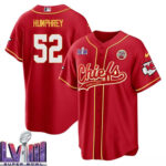 Creed Humphrey 52 Kansas City Chiefs Super Bowl LVIII Baseball Men Jersey - Red